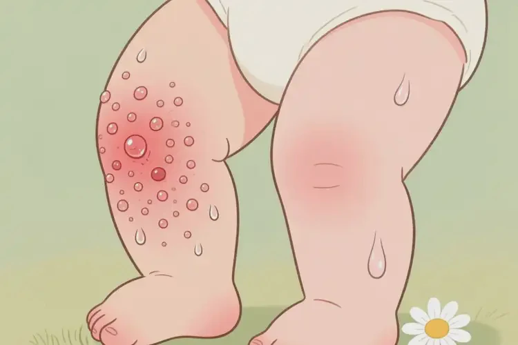 嬰幼兒大腿偶爾長(zhǎng)濕疹可不可以徹底自愈(圖1)