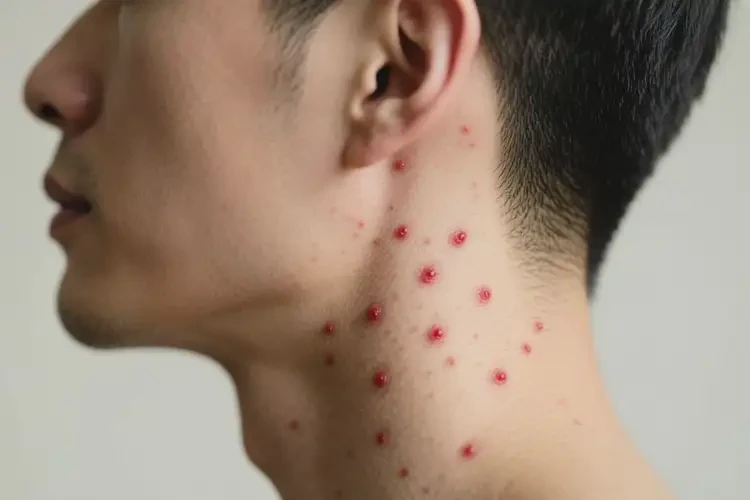 男性脖子上偶爾起濕疹不管它會(huì)自己痊愈嗎(圖2)