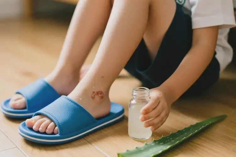 小學生腳上偶爾長濕疹治療方法(圖3)