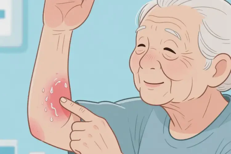 高齡老人手臂上經(jīng)常長(zhǎng)濕疹不管它會(huì)自己痊愈嗎(圖2)