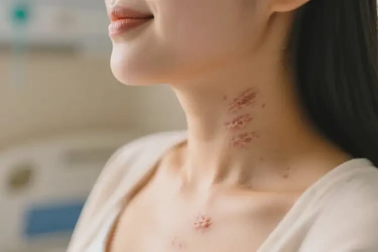 产妇脖子上出现湿疹可以彻底自愈吗(图3)