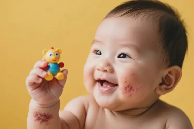 嬰幼兒手臂偶爾起濕疹能夠徹底治愈嗎(圖2)