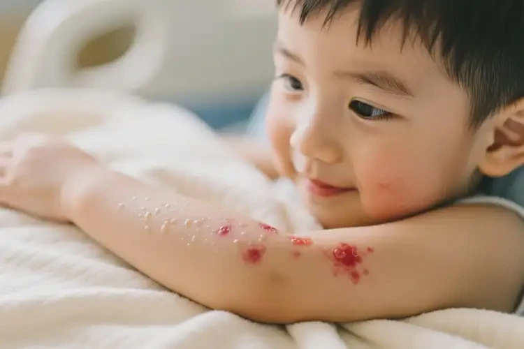 孩子手臂上容易起濕疹能不能徹底自愈(圖2)