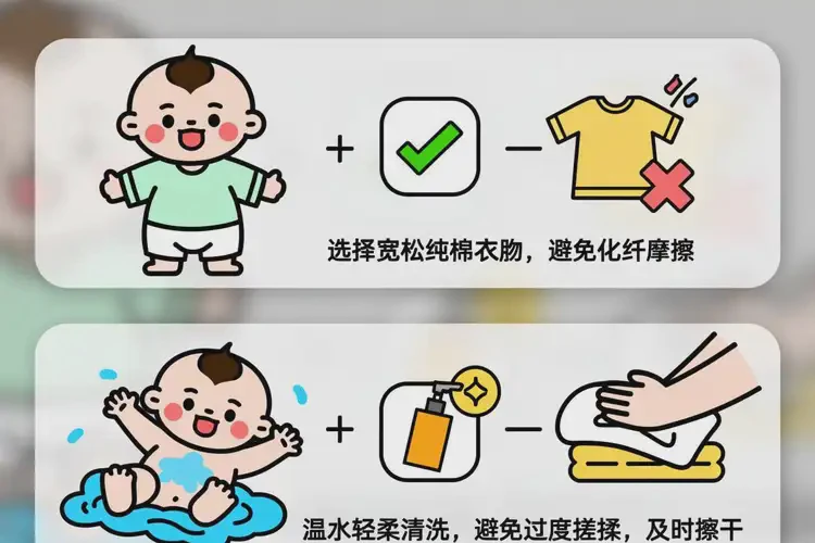 寶寶肚子起濕疹治療方法(圖3)