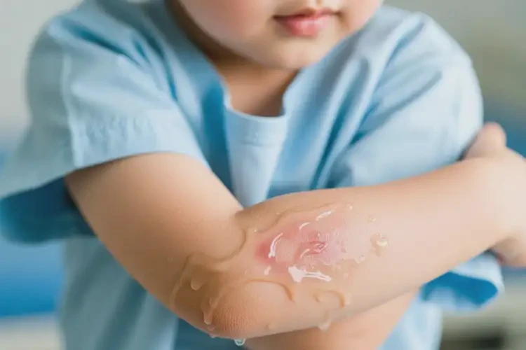少兒手臂上有濕疹可不可以徹底自愈(圖1)
