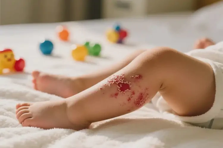 少兒大腿偶爾起濕疹不管它會自己好嗎(圖4)