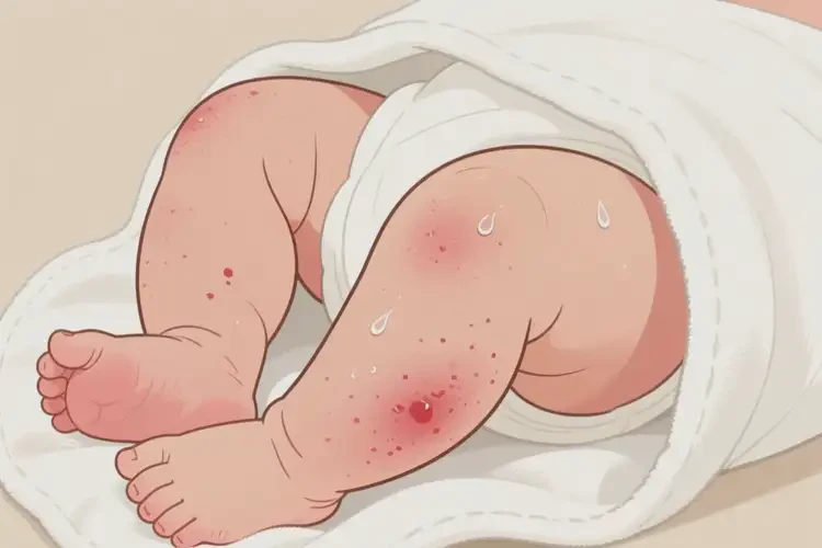 婴儿大腿上出现湿疹可以彻底自愈吗(图1)