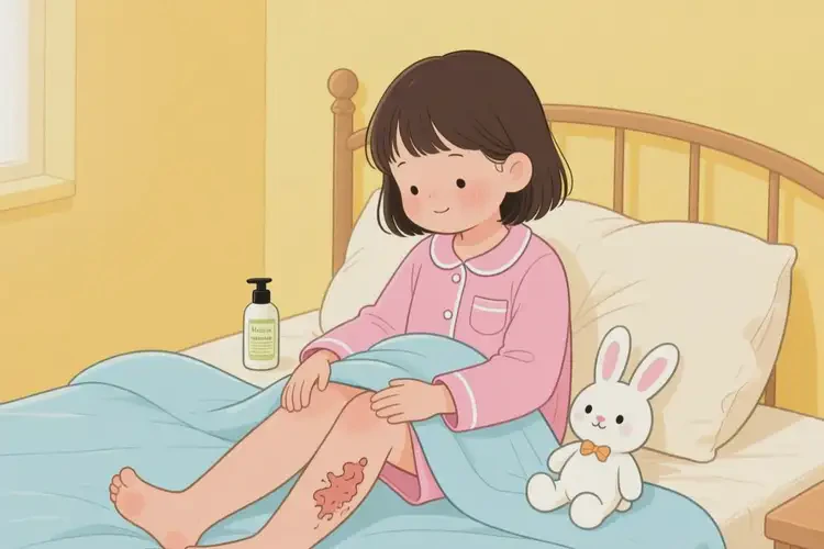 少兒小腿經(jīng)常起濕疹不管它會自己好嗎(圖1)