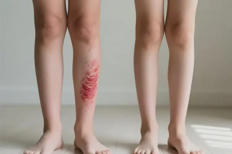 青年人小腿出濕疹不管它會自己自愈嗎(圖1)