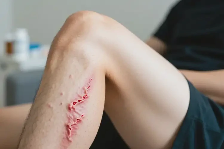 男生大腿上出現(xiàn)濕疹能徹底自愈嗎(圖1)