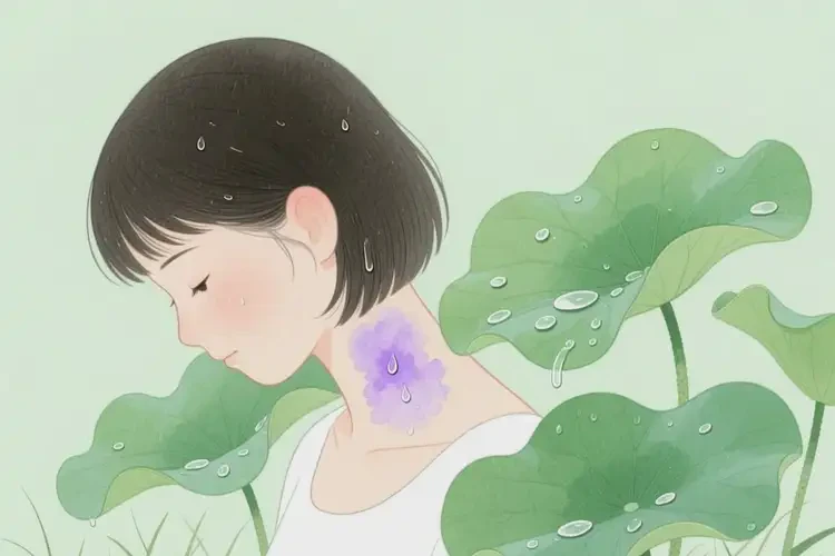 女生脖子長濕疹能不能自愈(圖2)
