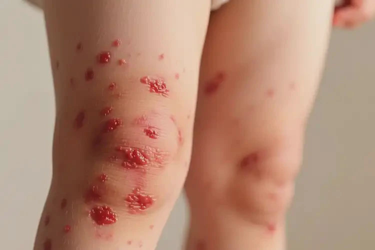 孩子大腿出濕疹不管它會(huì)自己痊愈嗎(圖3)