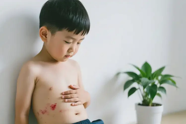 小學生肚子上長濕疹最簡單自愈方法(圖4)