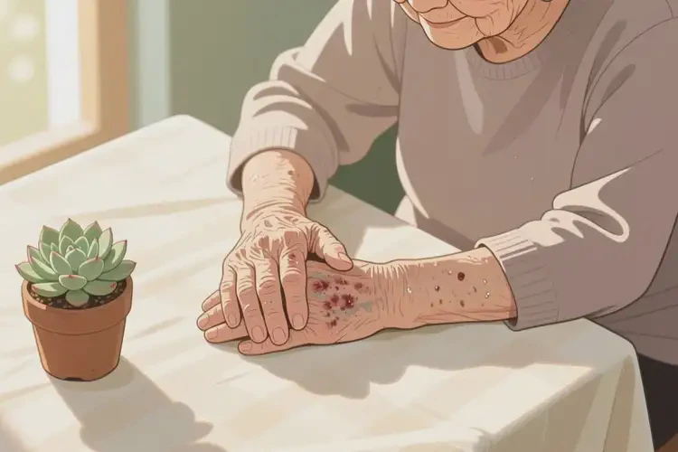 老年人手上容易長濕疹能靠自己自愈嗎(圖2)