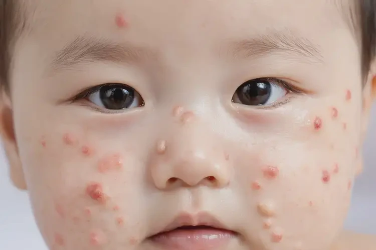 孩子面部起湿疹不管它会自己好吗(图4)
