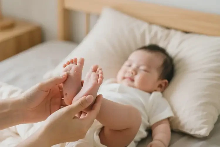 嬰幼兒腳上長濕疹不管它會自己痊愈嗎(圖1)