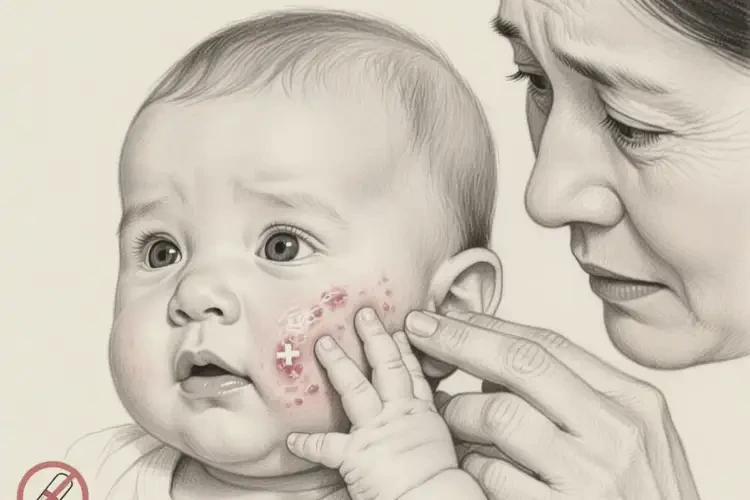 幼儿脸上经常起湿疹不管它会自己好吗(图3)