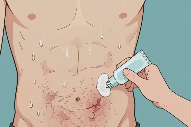 男生肚子出湿疹能够彻底治愈吗(图1)