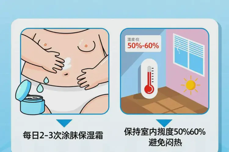 寶寶肚子起濕疹治療方法(圖4)