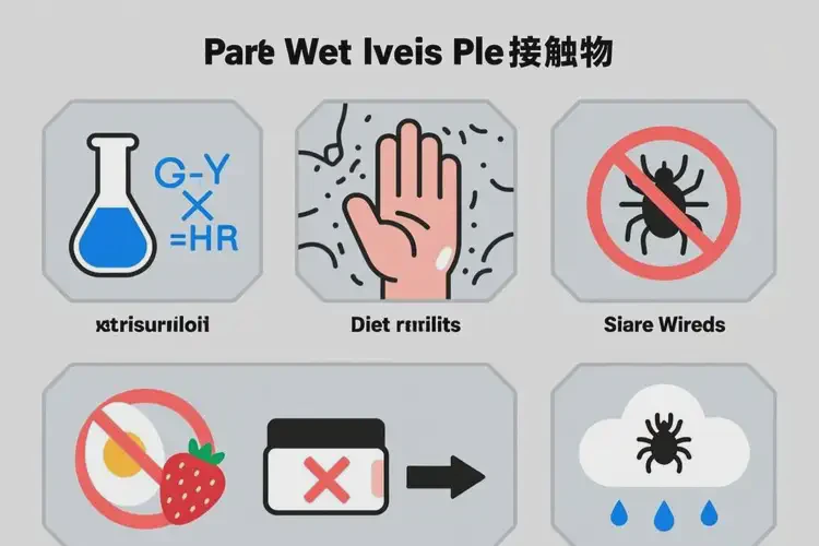 面部起濕疹什么最好別碰(圖2)