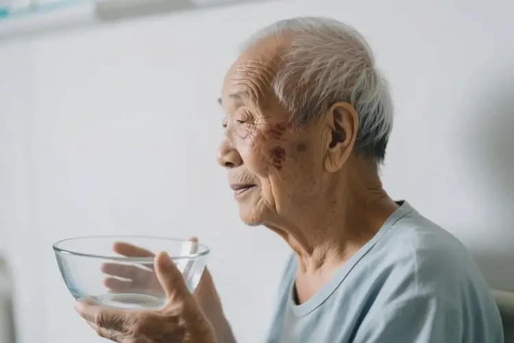 高齡老人臉上出濕疹不管它會(huì)自己自愈嗎(圖2)