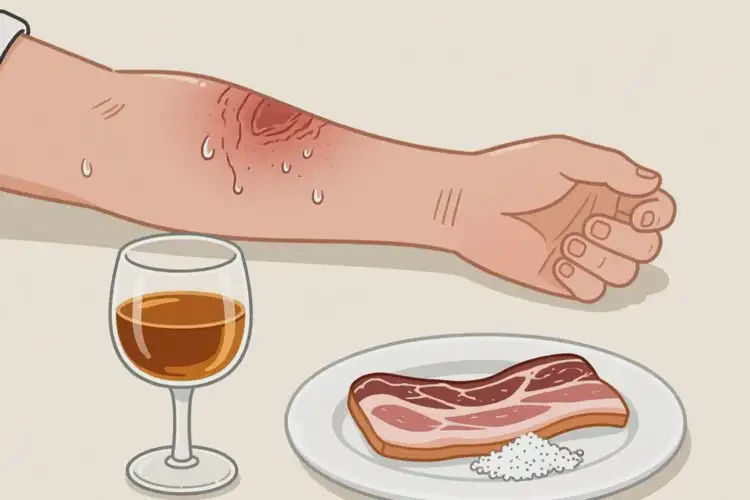 手臂容易长湿疹后不能吃哪些食物(图2)