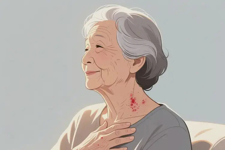 老年人脖子上容易長濕疹能徹底自愈嗎(圖3)