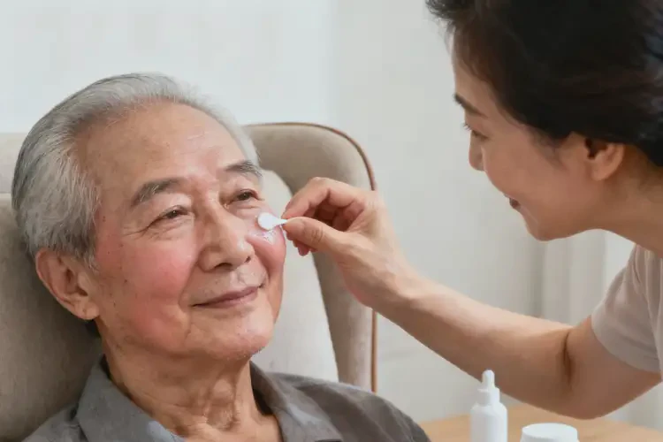 高齡老人面部容易長濕疹不管它會自己好嗎(圖4)