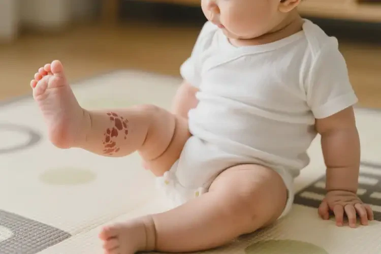 嬰幼兒小腿有濕疹不管它會(huì)自己好嗎(圖1)