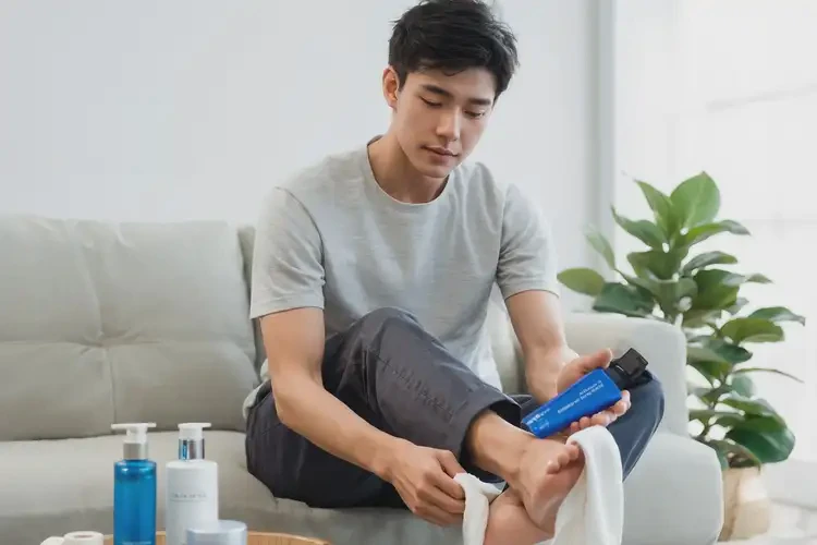 男性腳上經(jīng)常長濕疹不管它會自己好嗎(圖1)