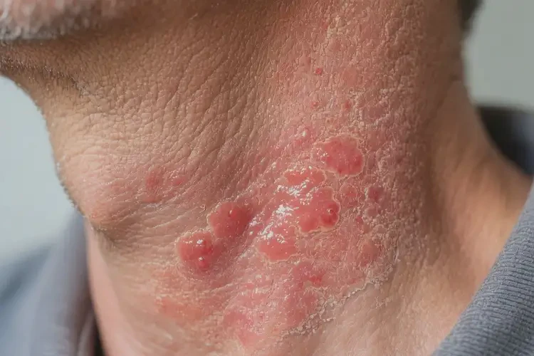 男生脖子上經(jīng)常長(zhǎng)濕疹不管它會(huì)自己痊愈嗎(圖3)