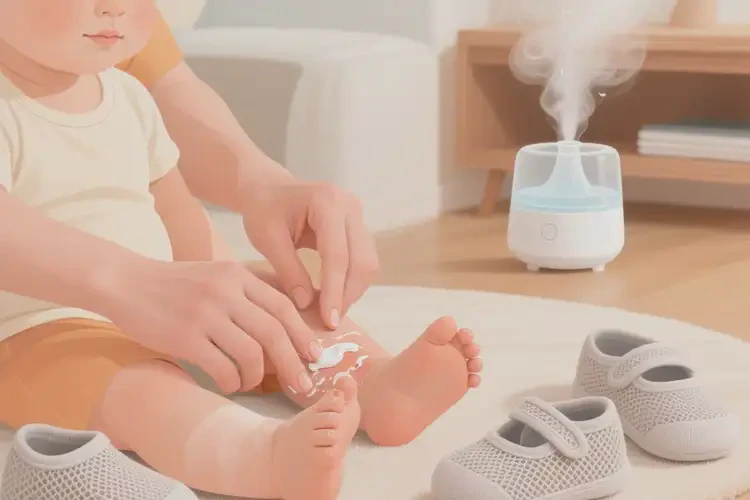 寶寶腳上起濕疹可不可以徹底自愈(圖3)