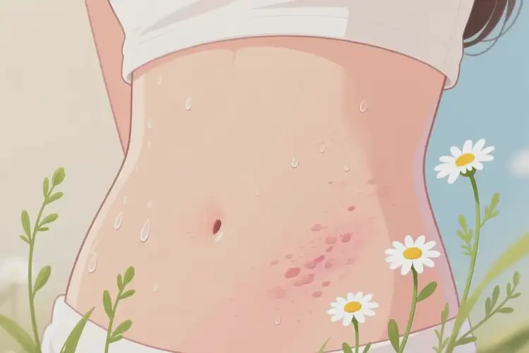 女性肚子出現(xiàn)濕疹可不可以徹底自愈(圖3)