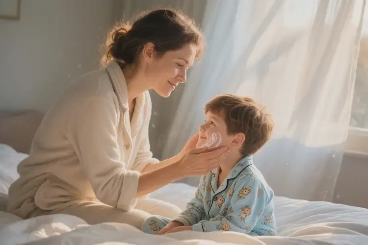 少兒肚子上起濕疹不管它會自己自愈嗎(圖1)