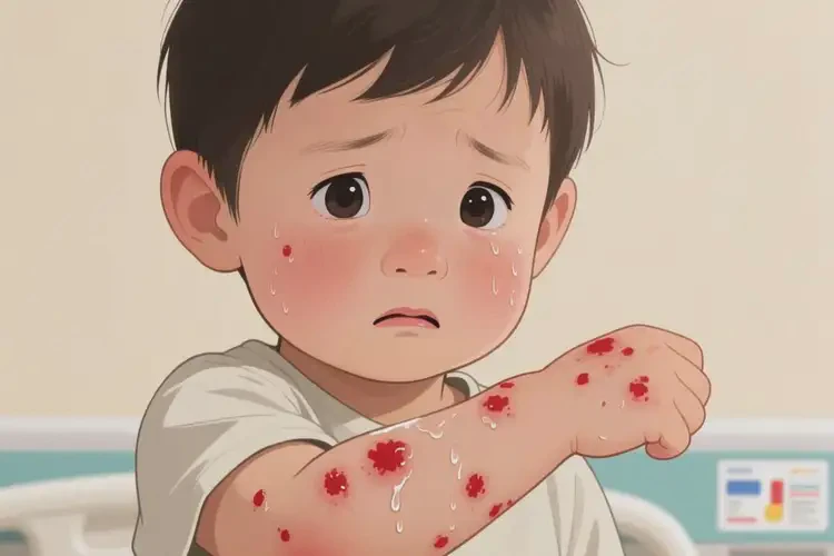 小孩手臂出現(xiàn)濕疹不管它會(huì)自己痊愈嗎(圖4)