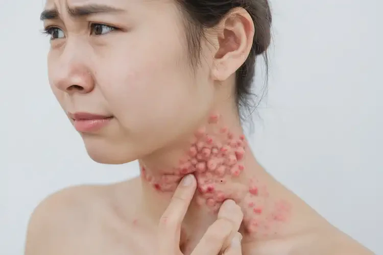 女人脖子有濕疹不管它會自己自愈嗎(圖4)