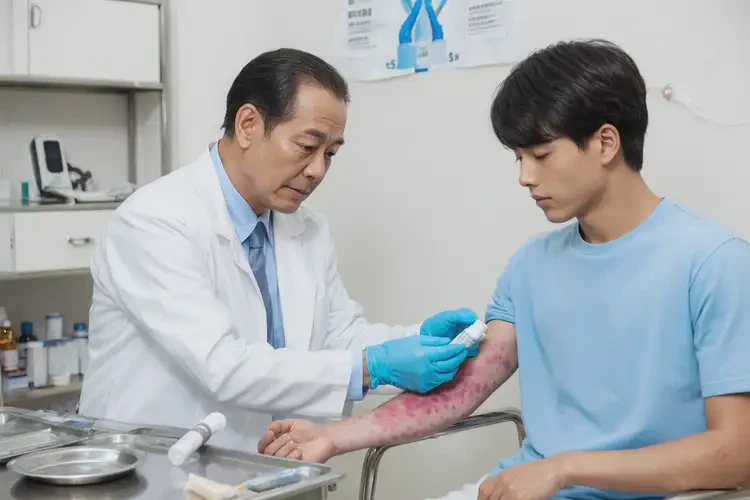 青年人手臂出現(xiàn)濕疹可以徹底自愈嗎(圖3)