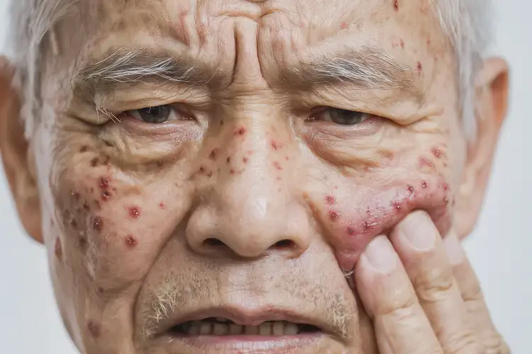 老年人面部容易長濕疹能靠自己自愈嗎(圖4)