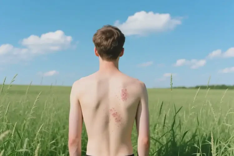 男生身上容易起濕疹不管它會(huì)自己痊愈嗎(圖1)