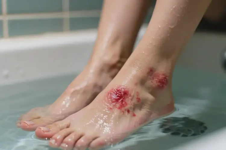 女性腳上有濕疹不管它會自己痊愈嗎(圖1)