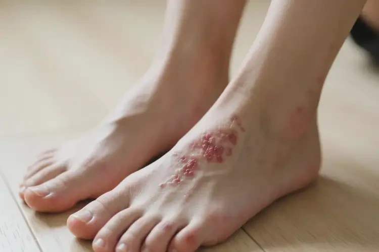 女性腳上有濕疹不管它會自己痊愈嗎(圖4)