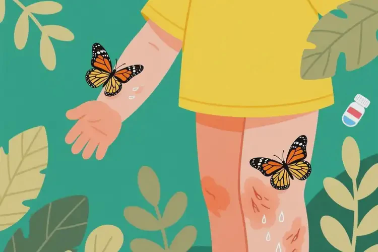 小兒四肢容易長濕疹不管它會自己痊愈嗎(圖1)