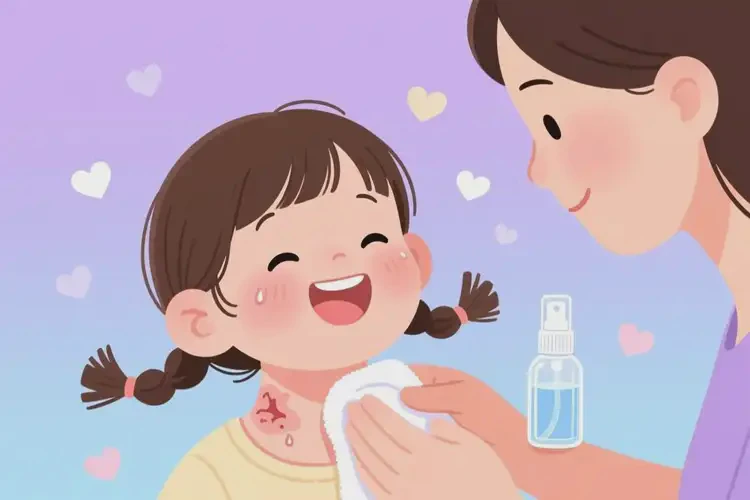 儿童脖子上容易长湿疹不管它会自己好吗(图2)