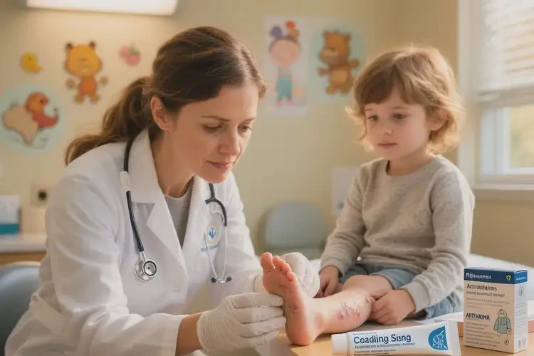 兒童腳上經(jīng)常起濕疹不管它會(huì)自己好嗎(圖3)