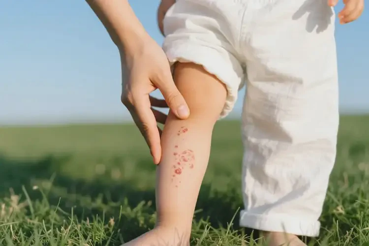 孩子大腿偶爾長(zhǎng)濕疹不管它會(huì)自己好嗎(圖2)