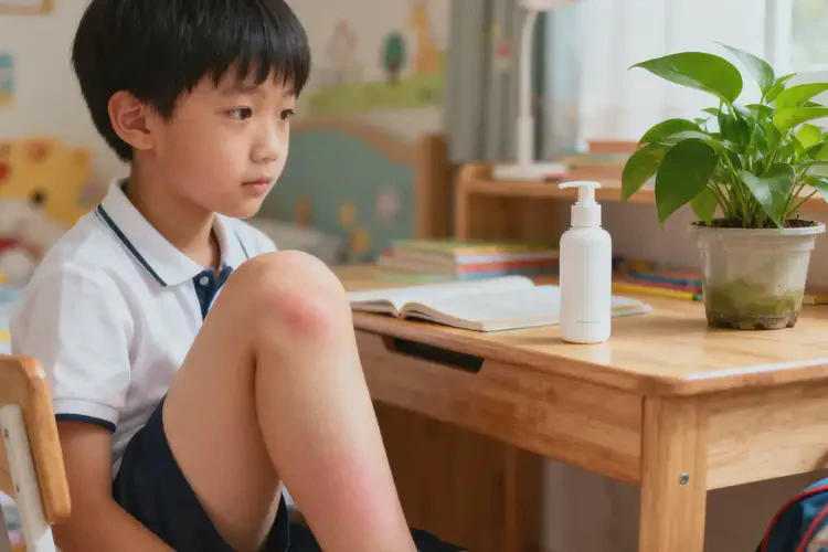 小學(xué)生大腿偶爾長(zhǎng)濕疹能不能徹底自愈(圖1)