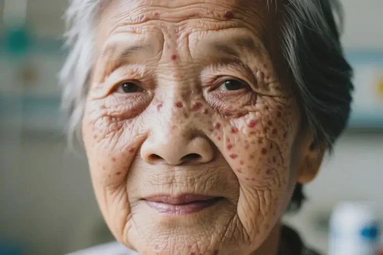 高齡老人臉上出現(xiàn)濕疹不管它會自己痊愈嗎(圖4)