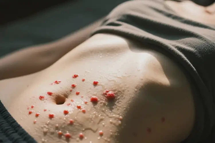 女性肚子上起濕疹不管它會(huì)自己好嗎(圖3)