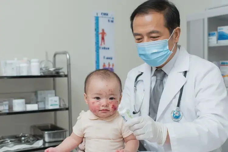 嬰兒全身長(zhǎng)濕疹不管它會(huì)自己自愈嗎(圖3)