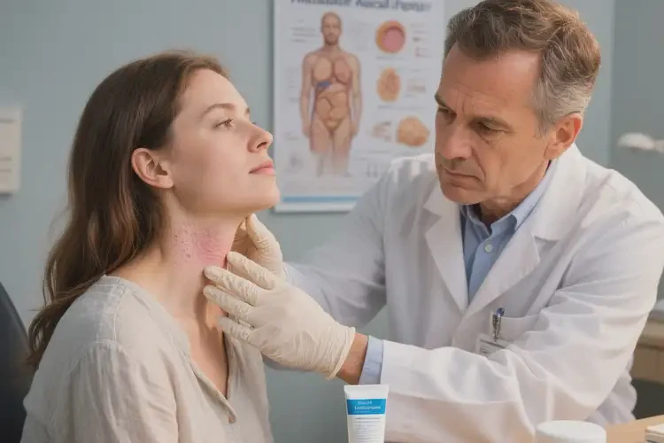 產(chǎn)婦脖子經(jīng)常長濕疹不管它會自己好嗎(圖1)